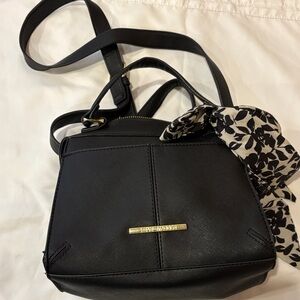 Steve Madden Black Crossbody Bag with Floral Bow